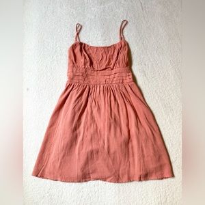 Coral Flowy Summer Dress